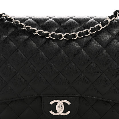 Chanel Caviar Quilted Maxi Double Flap Black 8 of 12