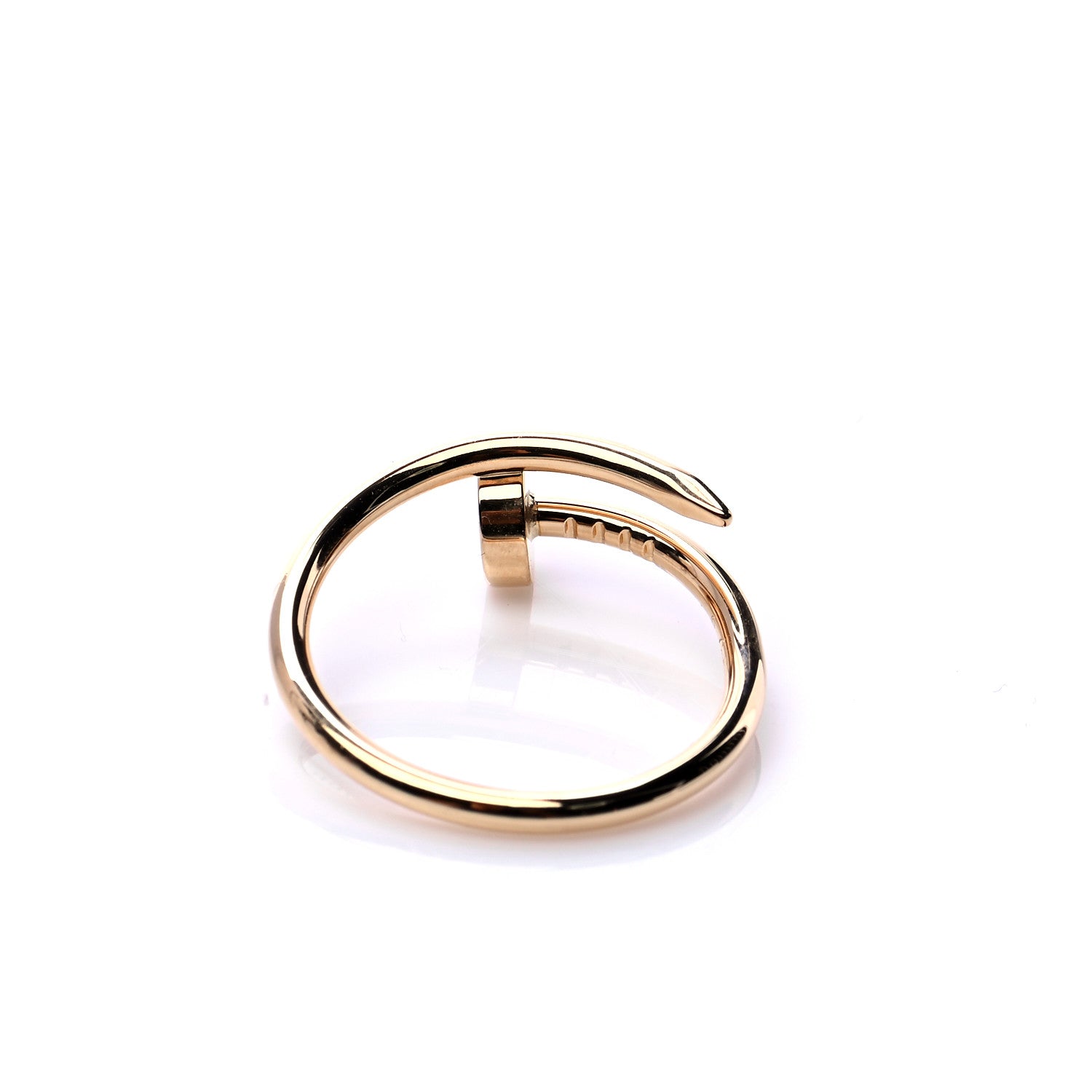Cartier 18K Yellow Gold Small Juste Un Clou Ring 54 6.75 6 of 8