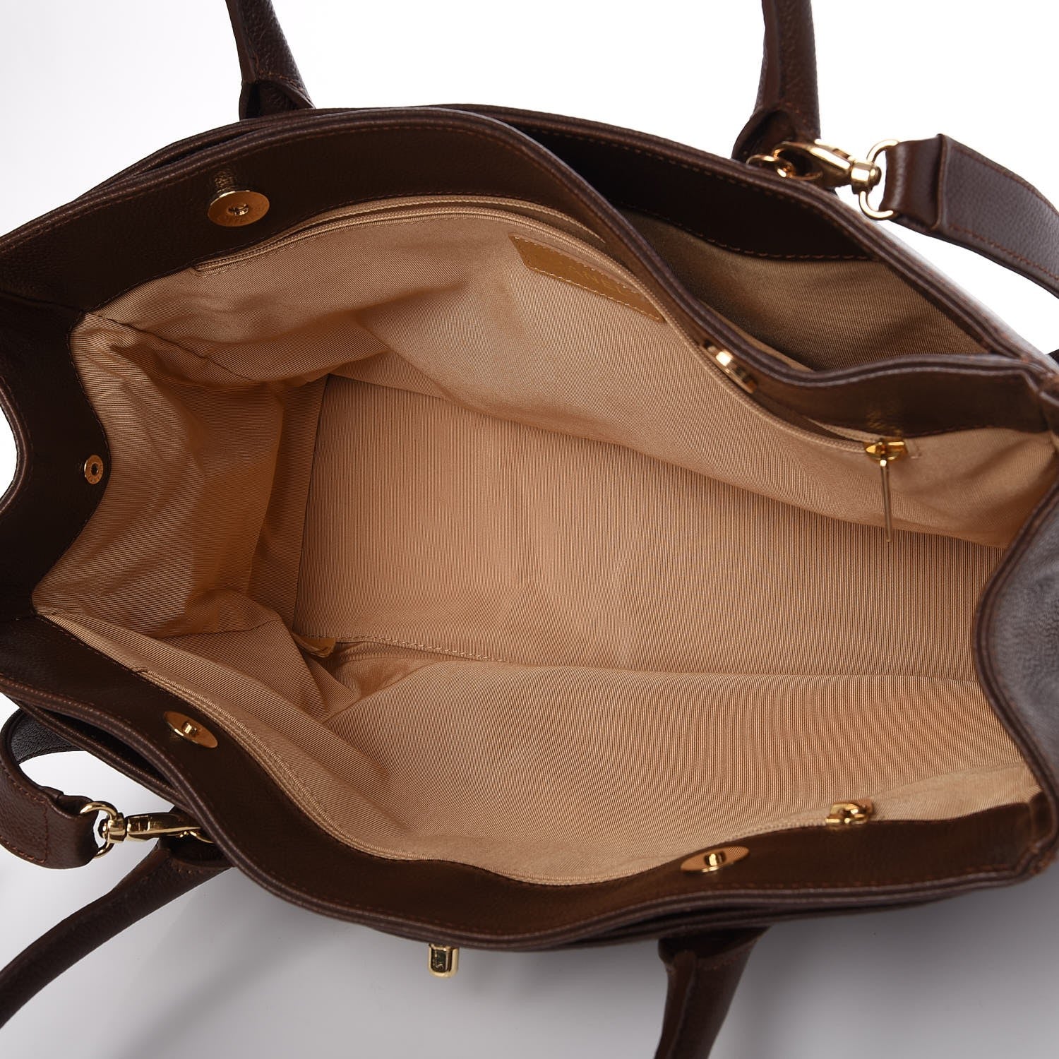 Chanel Calfskin Cerf Executive Shopper Tote Brown 6 of 8
