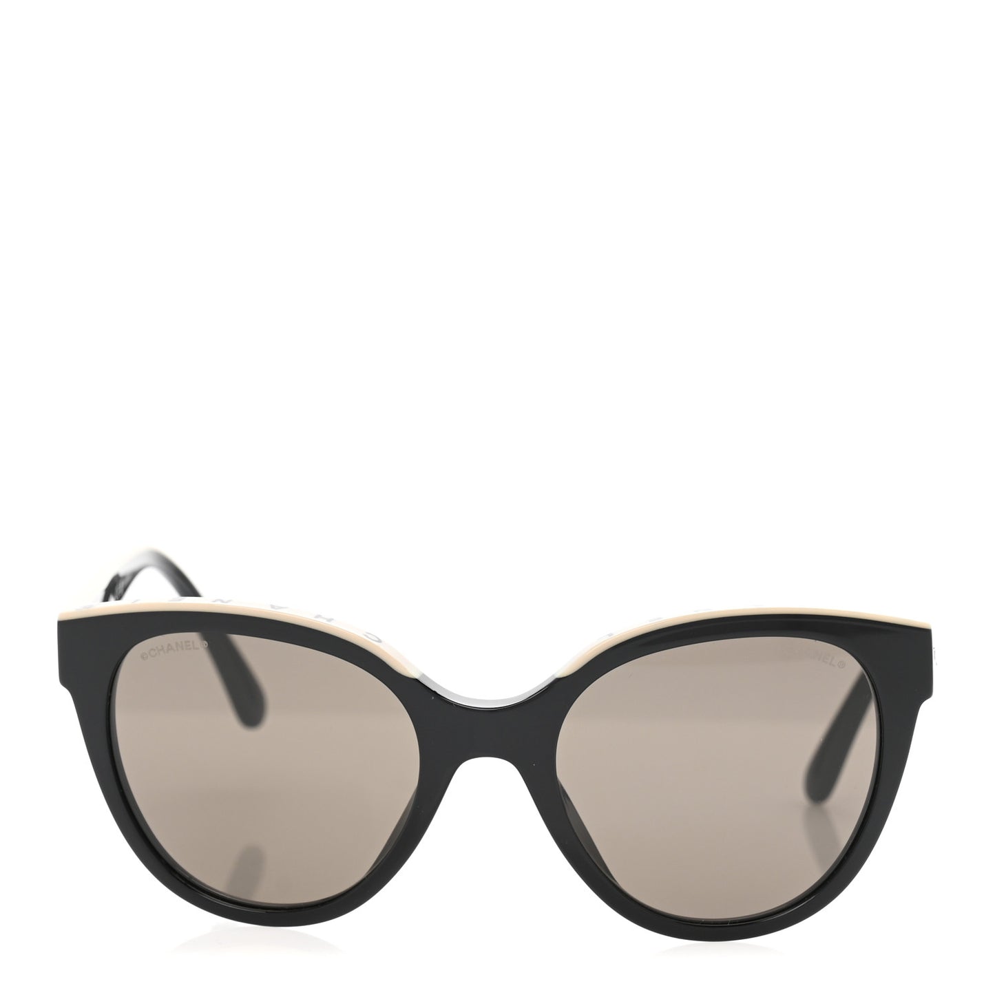 Acetate CC Butterfly Sunglasses 5414-A Black Beige