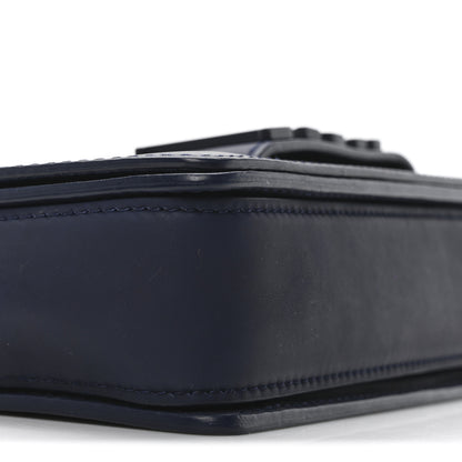 Christian Dior Smooth Calfskin Dio(r)evolution Flap Bag Dark Blue 8 of 9
