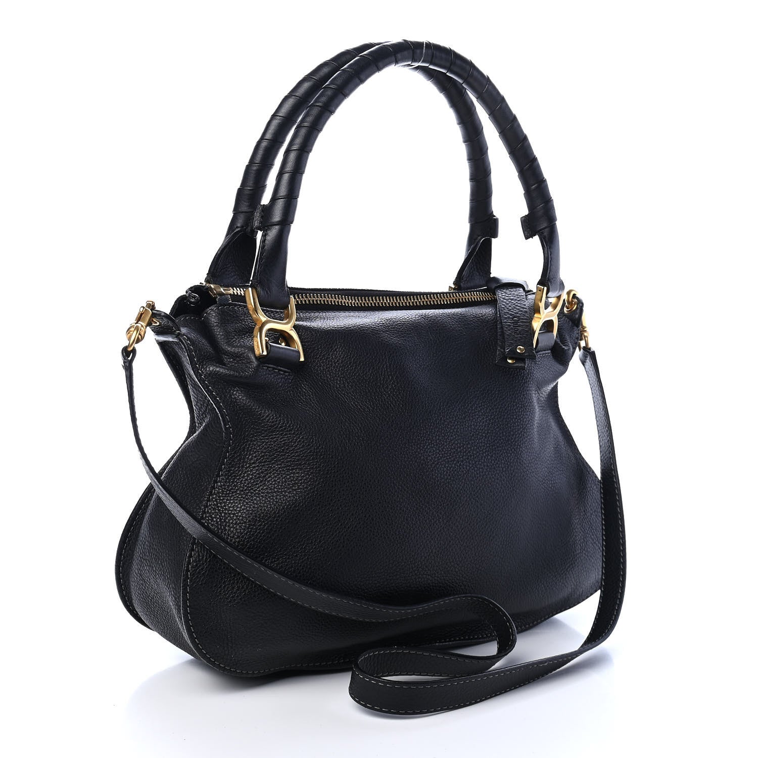 Chloe Calfskin Medium Marcie Satchel Black 3 of 9