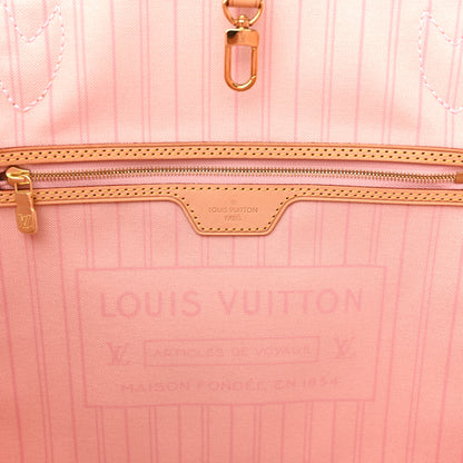 Louis Vuitton Damier Azur Neo Neverfull MM Rose Ballerine 6 of 13