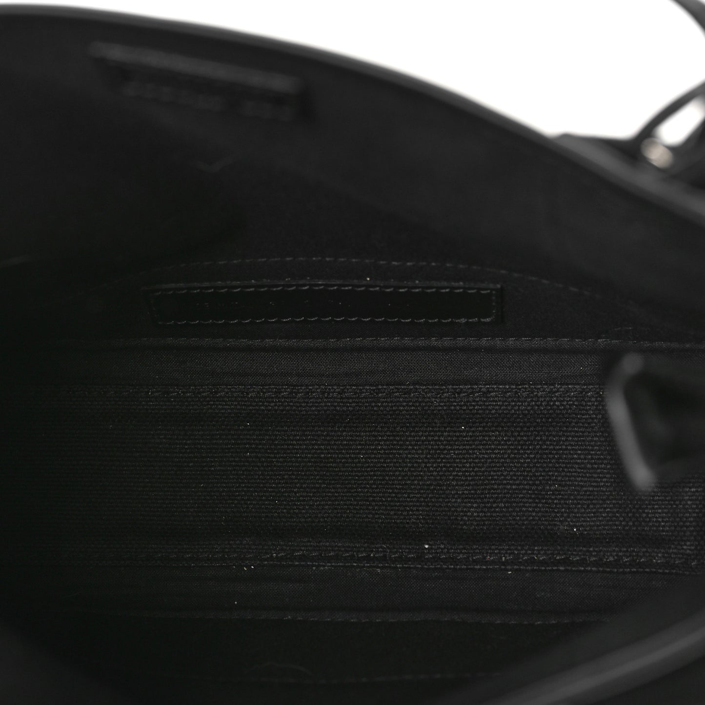 Cotton Canvas Calfskin Navy Cabas XS Black