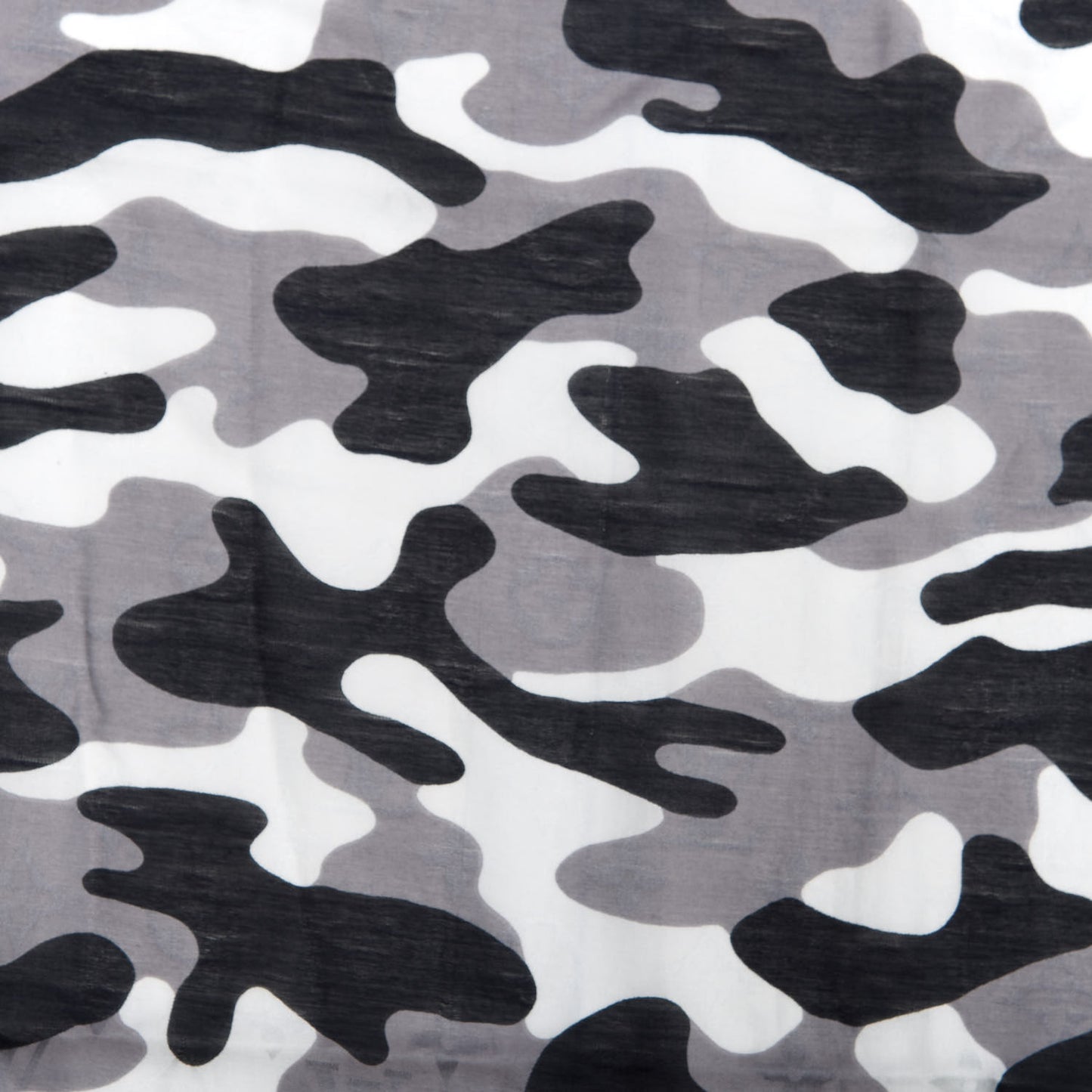 Cotton Silk Monogram Camouflage Stole Black