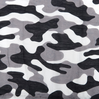 Louis Vuitton Cotton Silk Monogram Camouflage Stole Black 4 of 4