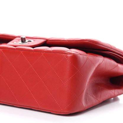 Chanel Lambskin Quilted Jumbo Double Flap Red 7 of 12