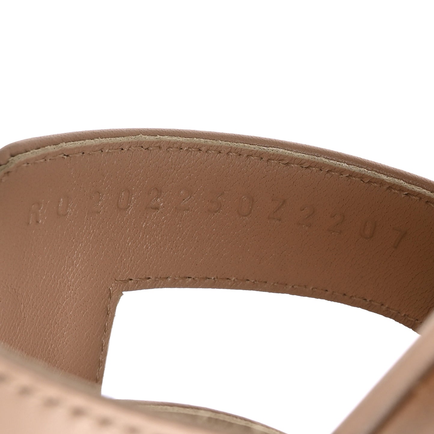 Box Calfskin Oran Sandals 35.5 Bois De Santal