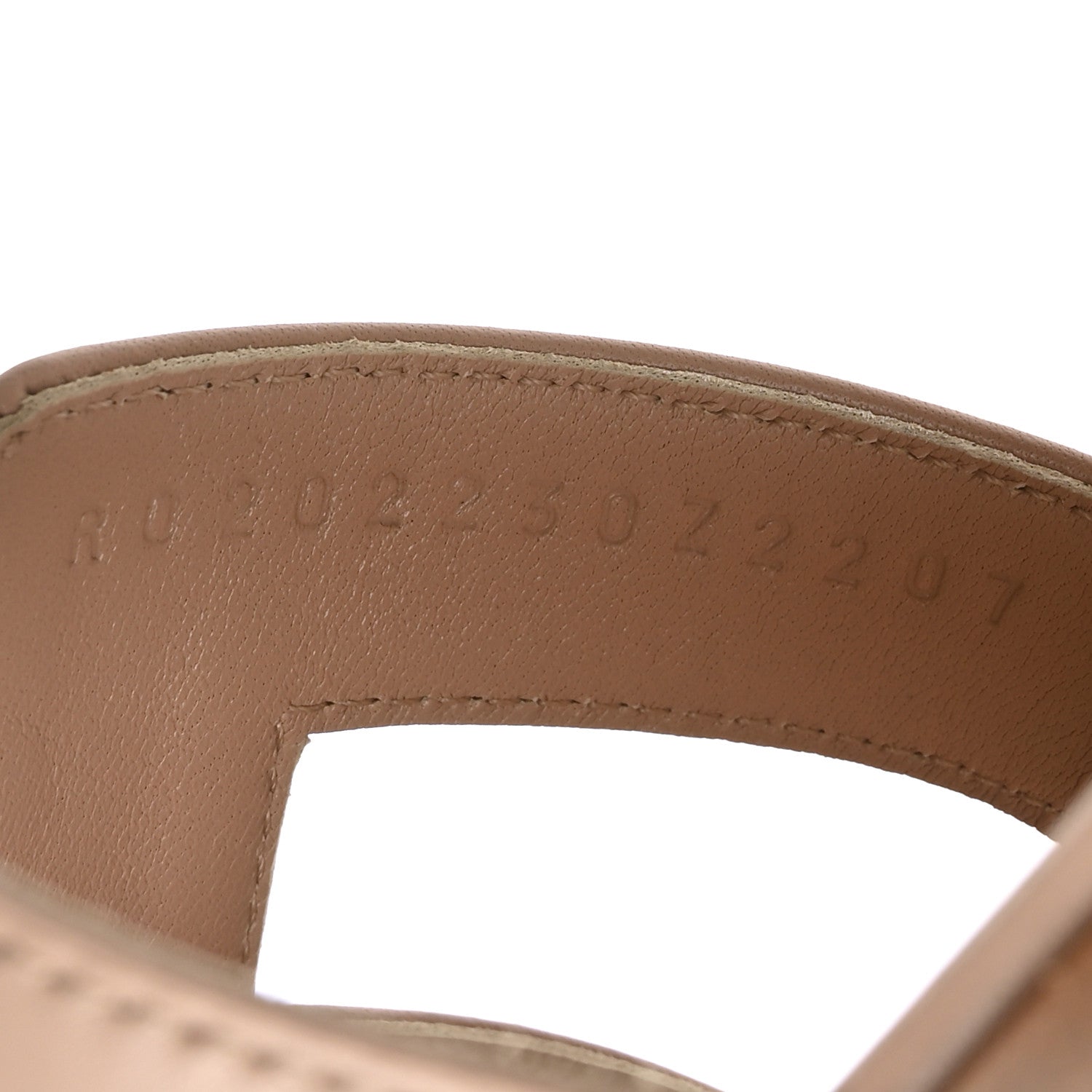 Hermes Box Calfskin Oran Sandals 35.5 Bois De Santal 6 of 9