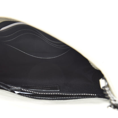 Saint Laurent Crinkled Calfskin Matelasse Monogram Niki Chain Wallet Crema Soft 5 of 11