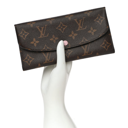 Louis Vuitton Monogram Emilie Wallet Rose Ballerine 2 of 10