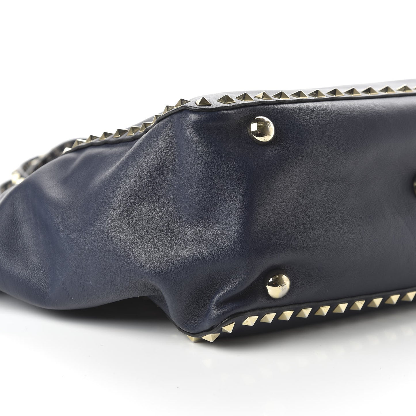 Vitello Medium Rockstud Tote Marine