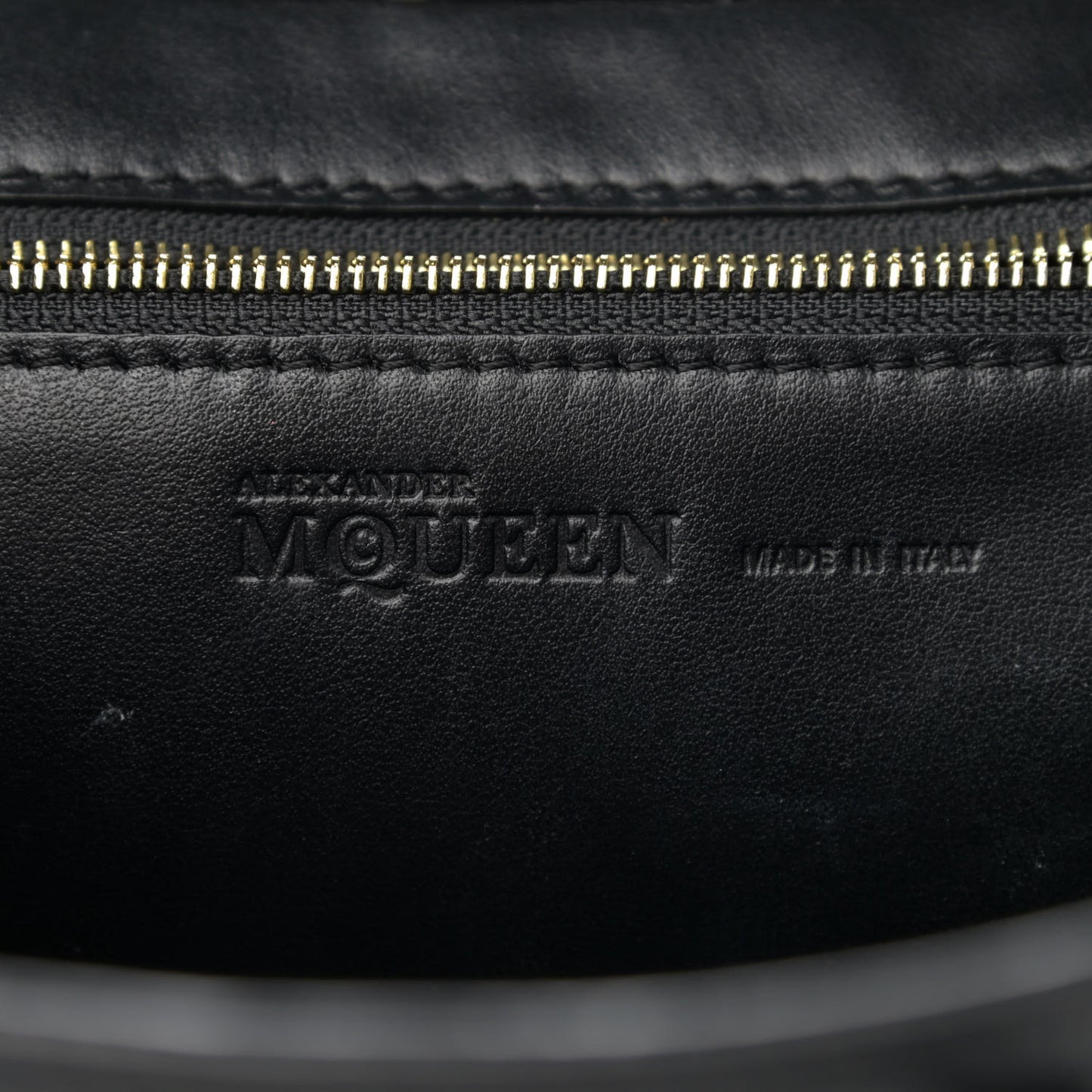 Calfskin Small Chain Strap Backpack Black