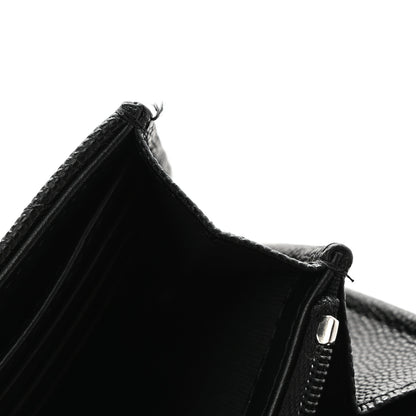 Chanel Caviar Quilted Chanel 19 Flap Wallet Black White 10 of 11