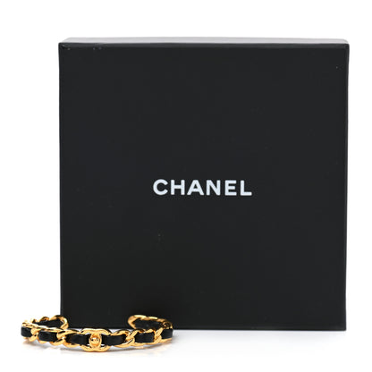 Chanel Lambskin More Is More Cuff Bracelet Black Gold 5 of 5