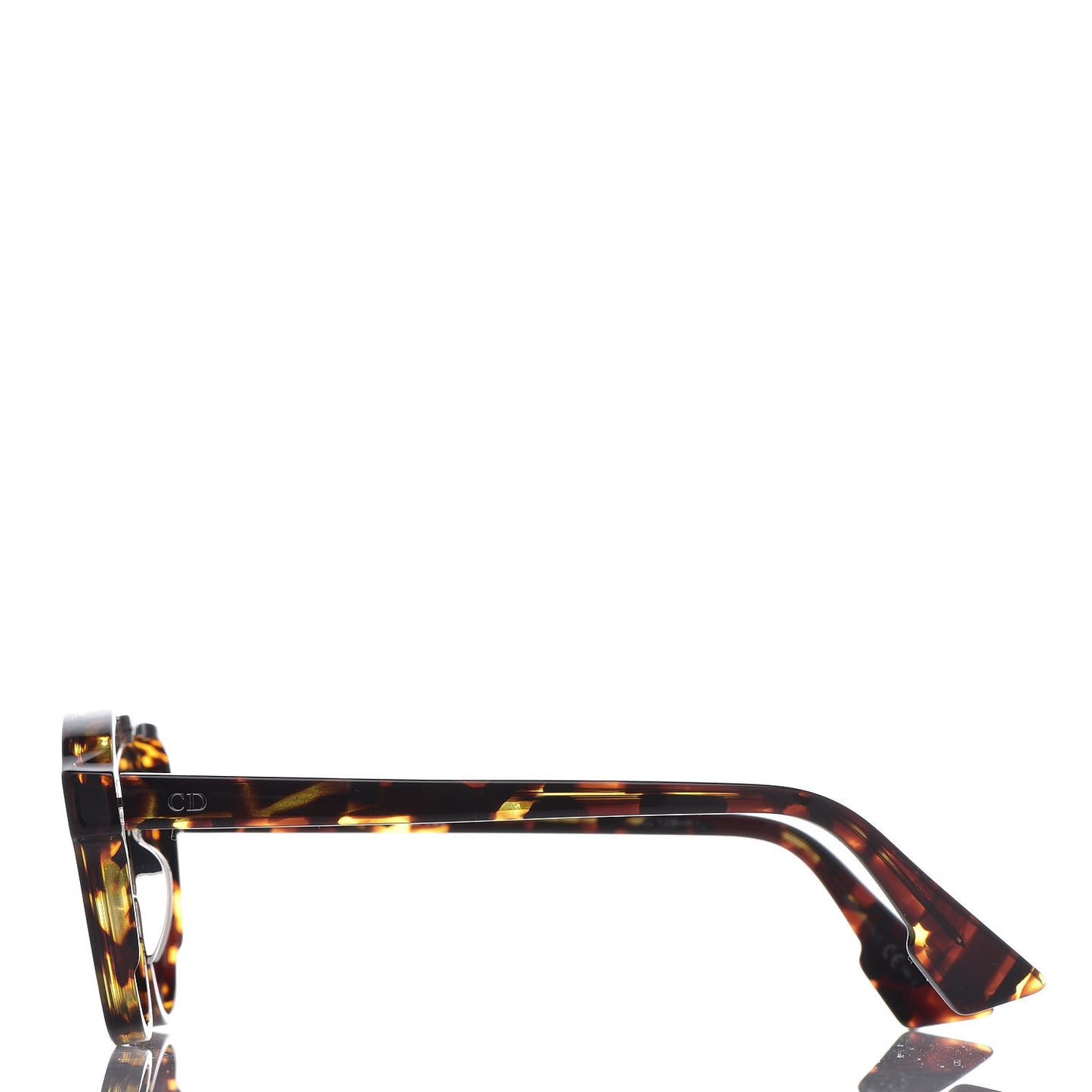 Square Mirrored Abstract Sunglasses Spotted Havana Purple