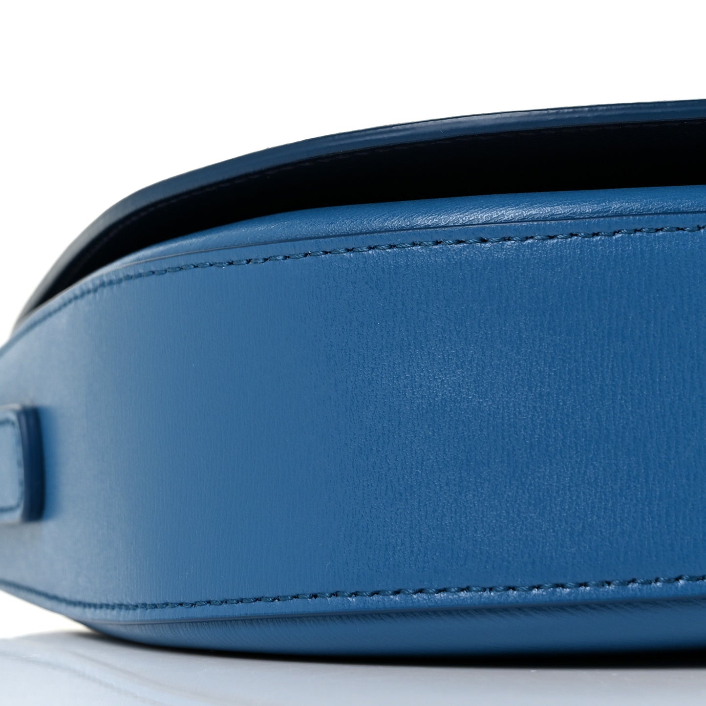 Calfskin Gancini City Crossbody Azure Navy