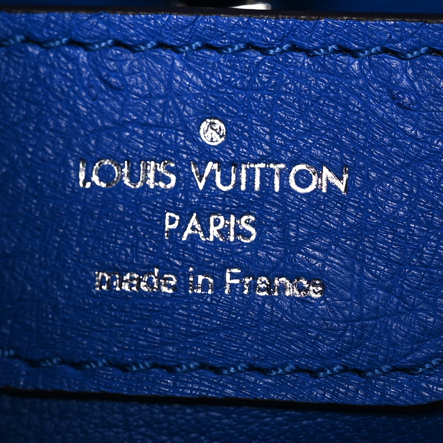 Louis Vuitton Ostrich Capucines BB Saphir 6 of 14
