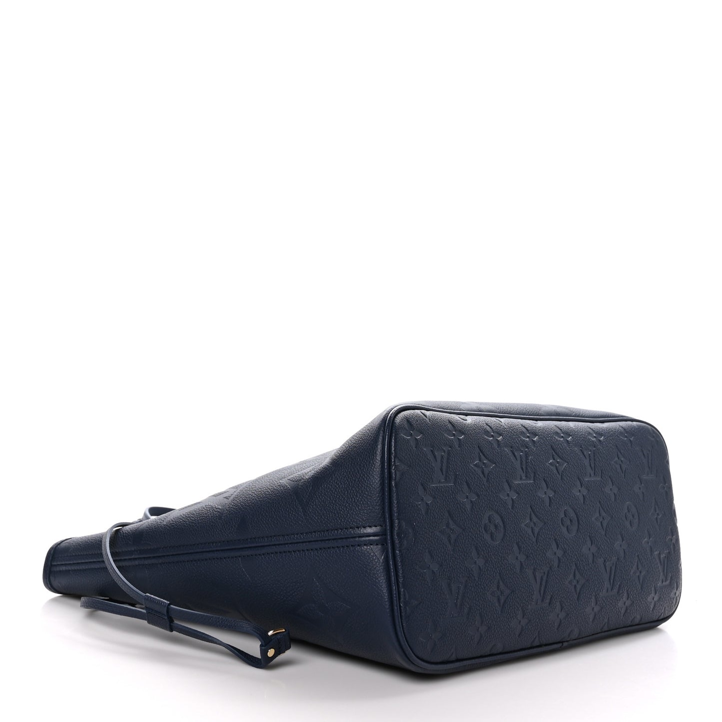 LOUIS VUITTON Empreinte Monogram Giant Neverfull MM Navy