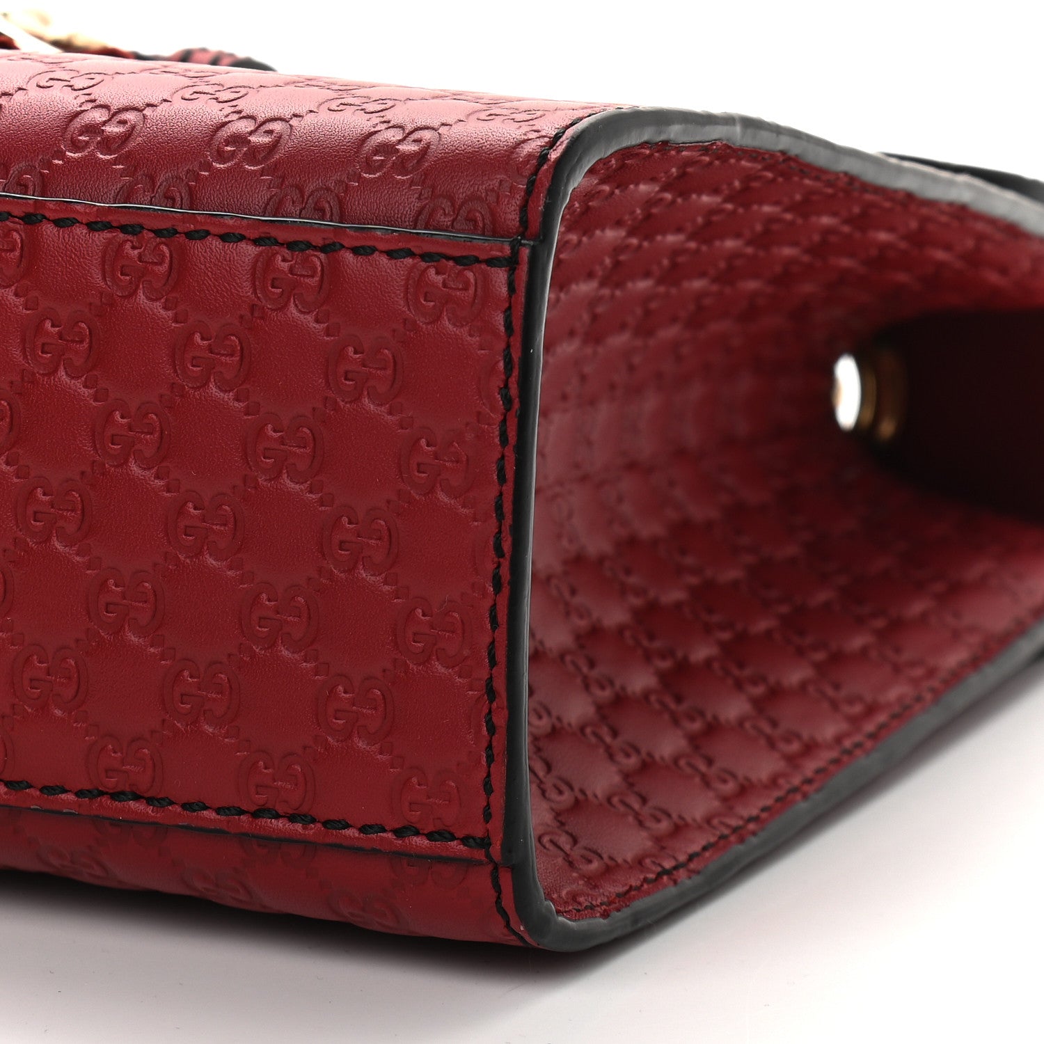Gucci Microguccissima Medium Emily Chain Shoulder Bag Red 9 of 9