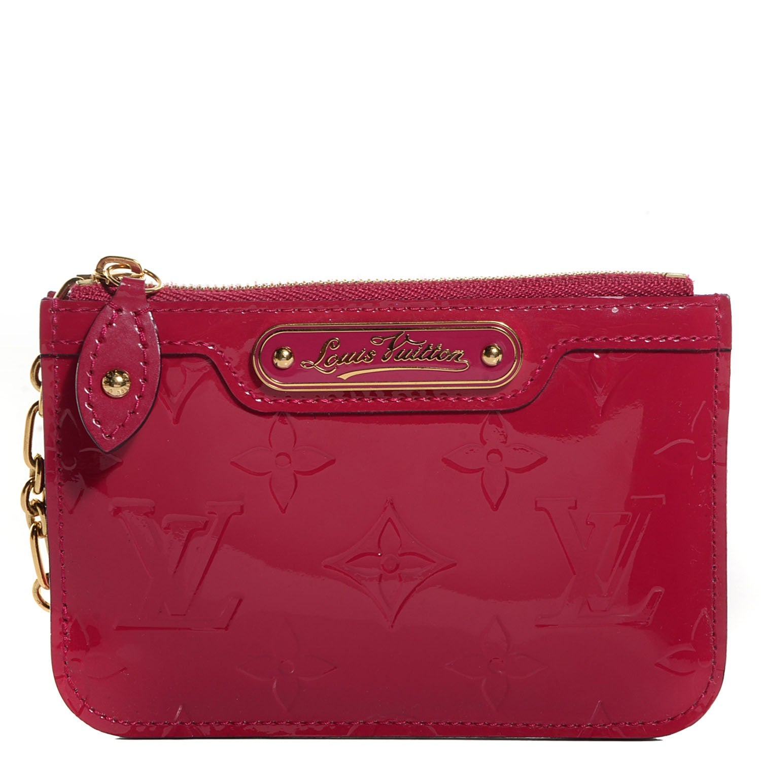 Louis Vuitton Vernis Key Pouch Rose Indien 1 of 8