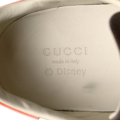 Gucci X DISNEY GG Supreme Monogram Web Donald Duck Womens Ace Sneakers 40 Beige New Acero Orange 6 of 8