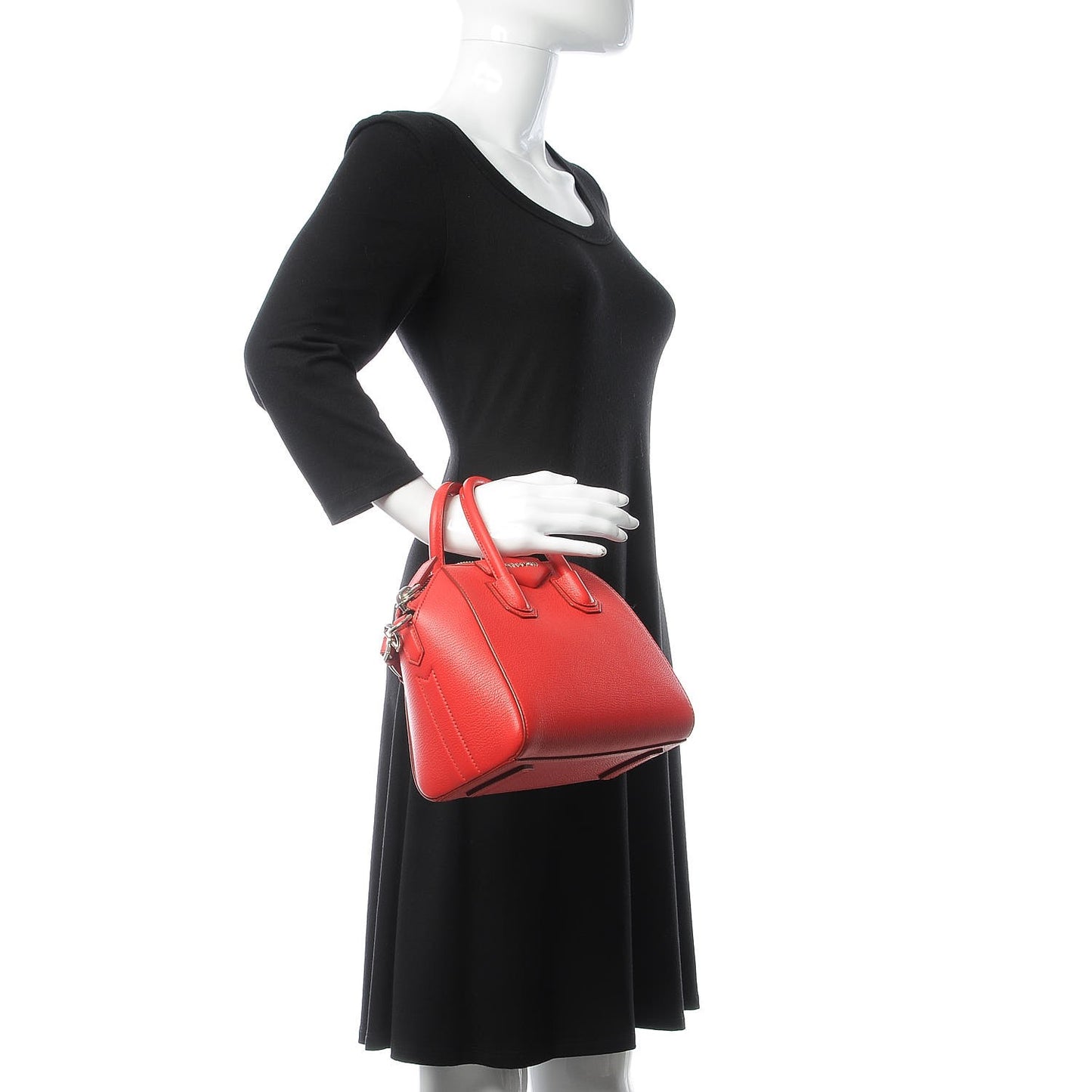 Sugar Goatskin Mini Antigona Medium Red