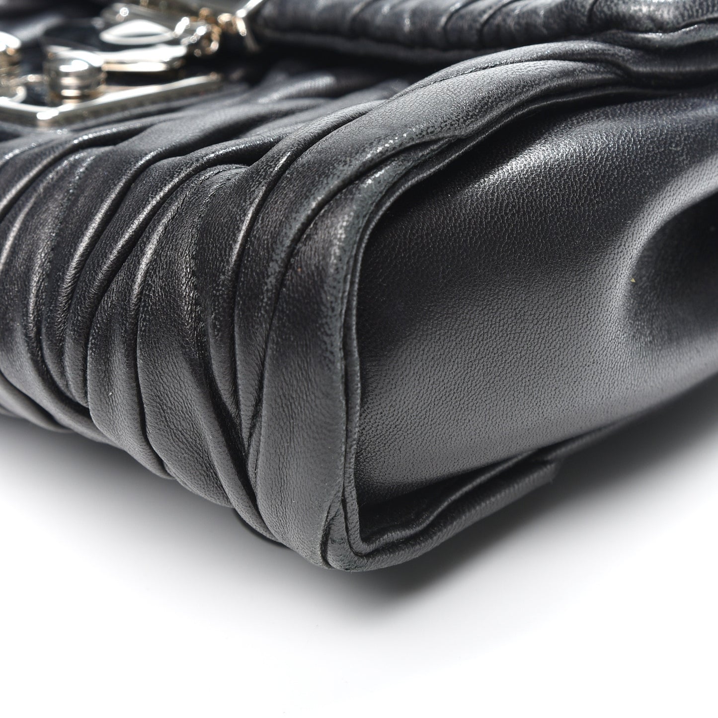 Nappa Matelasse Flap Black