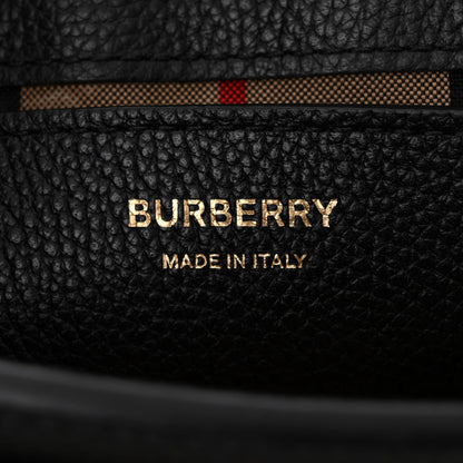 Burberry Grainy Calfskin Vintage Check Note Crossbody Bag Black 6 of 11