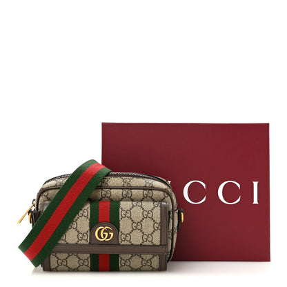 Gucci GG Supreme Monogram Web Mini Ophidia Bag Beige Ebony 12 of 12