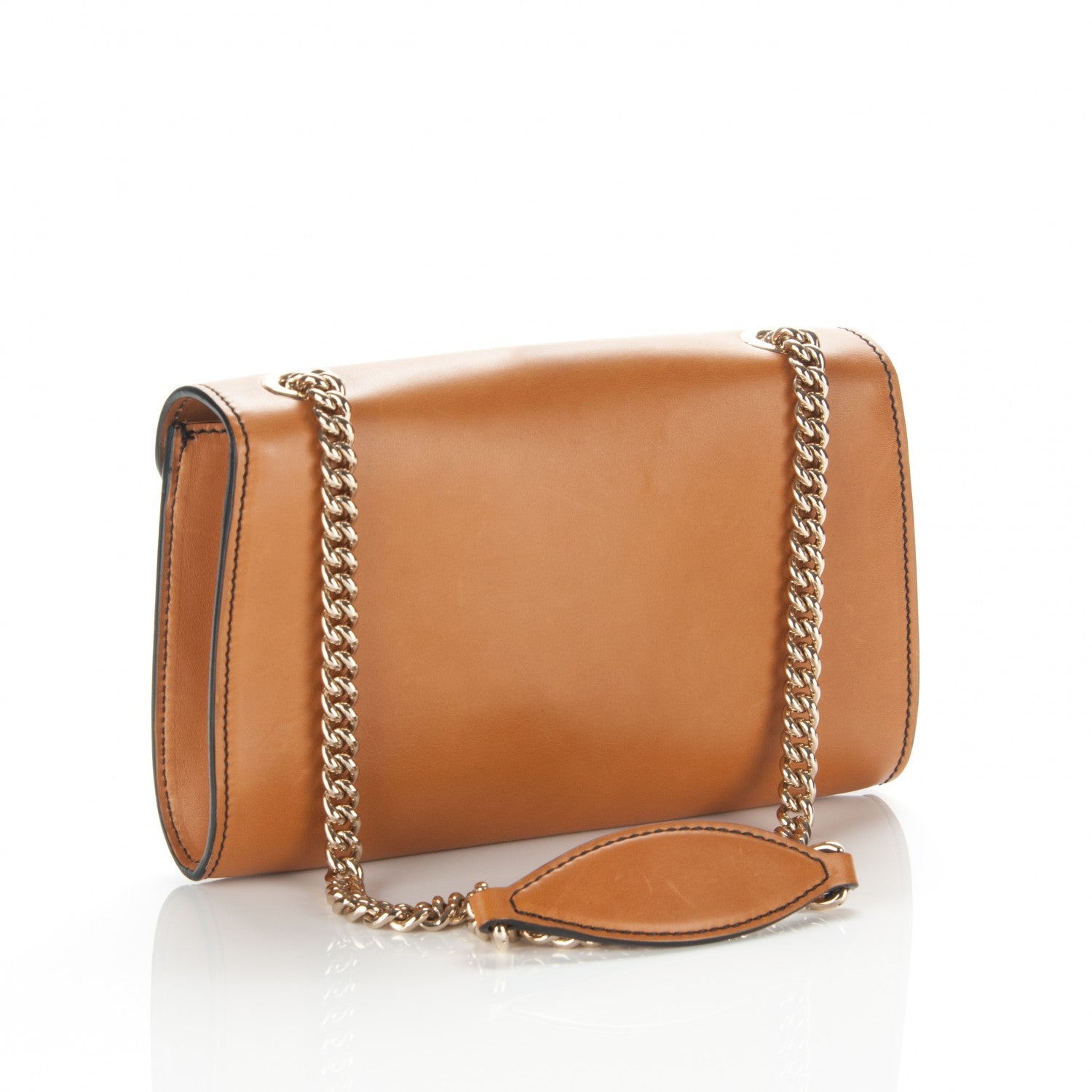 Gucci Saddle Soft Lux Small Emily Chain Shoulder Bag New Banana 3 of 7