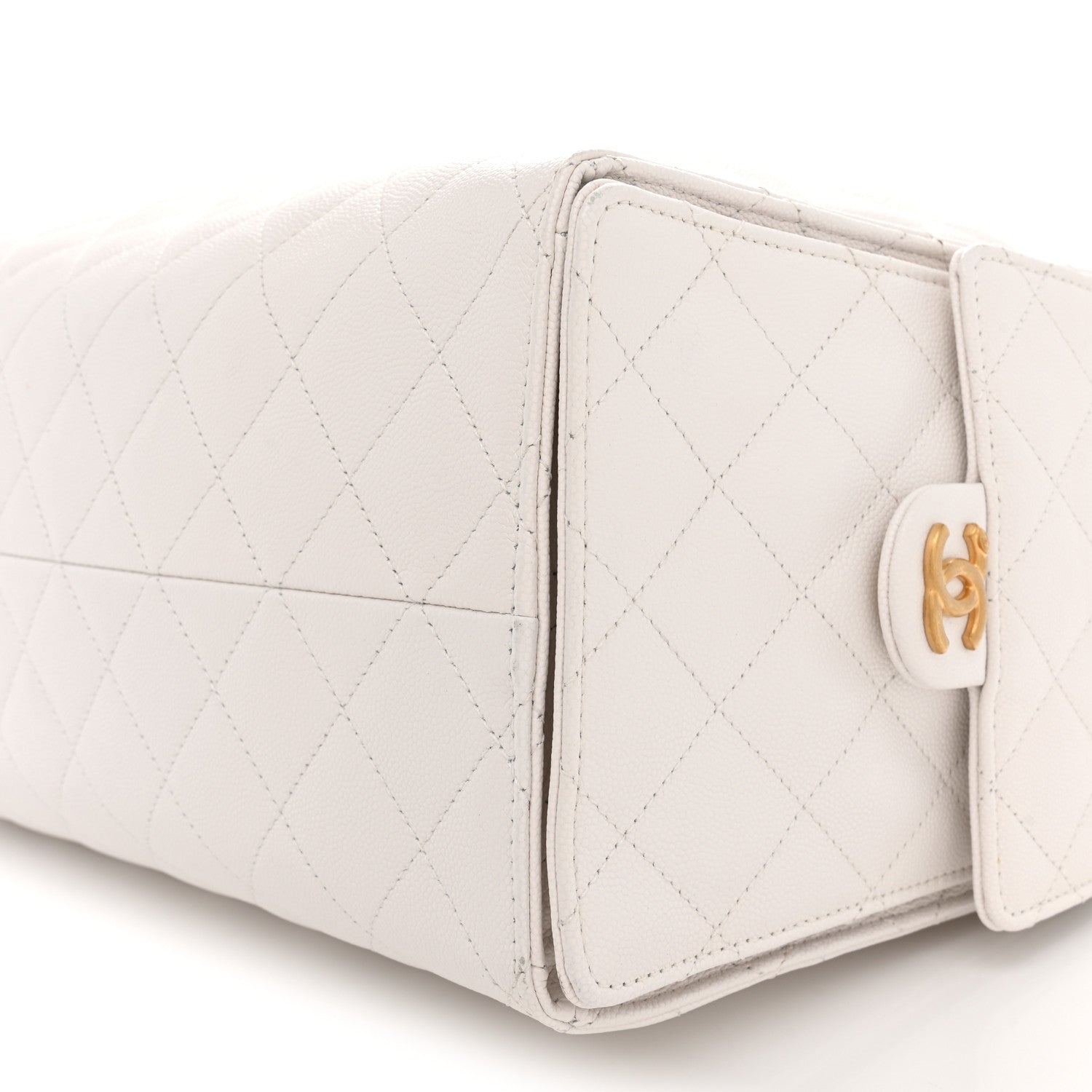 Chanel Caviar Quilted Medium Chanel 25 Handbag White 11 of 11