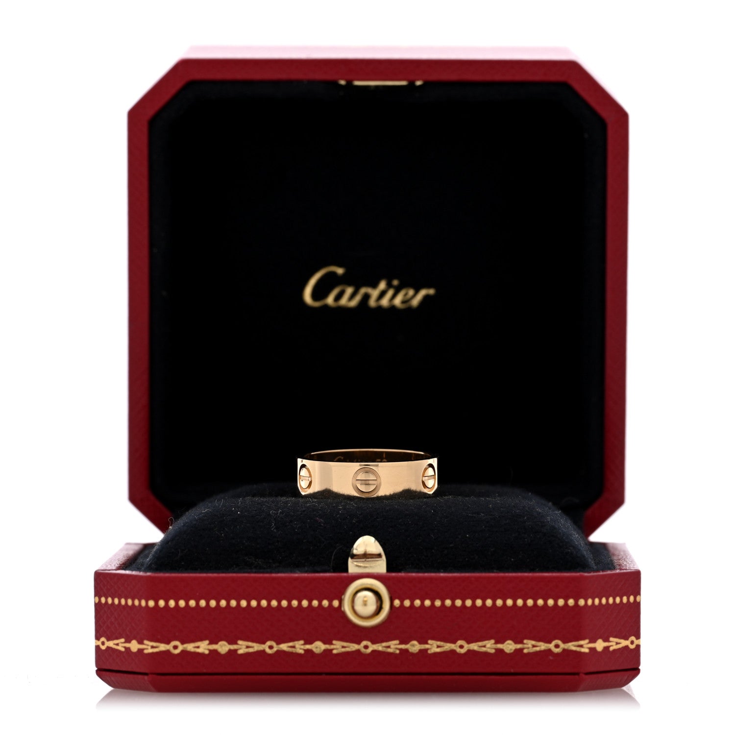Cartier 18K Yellow Gold 5.5mm LOVE Ring 56 7.5 5 of 5