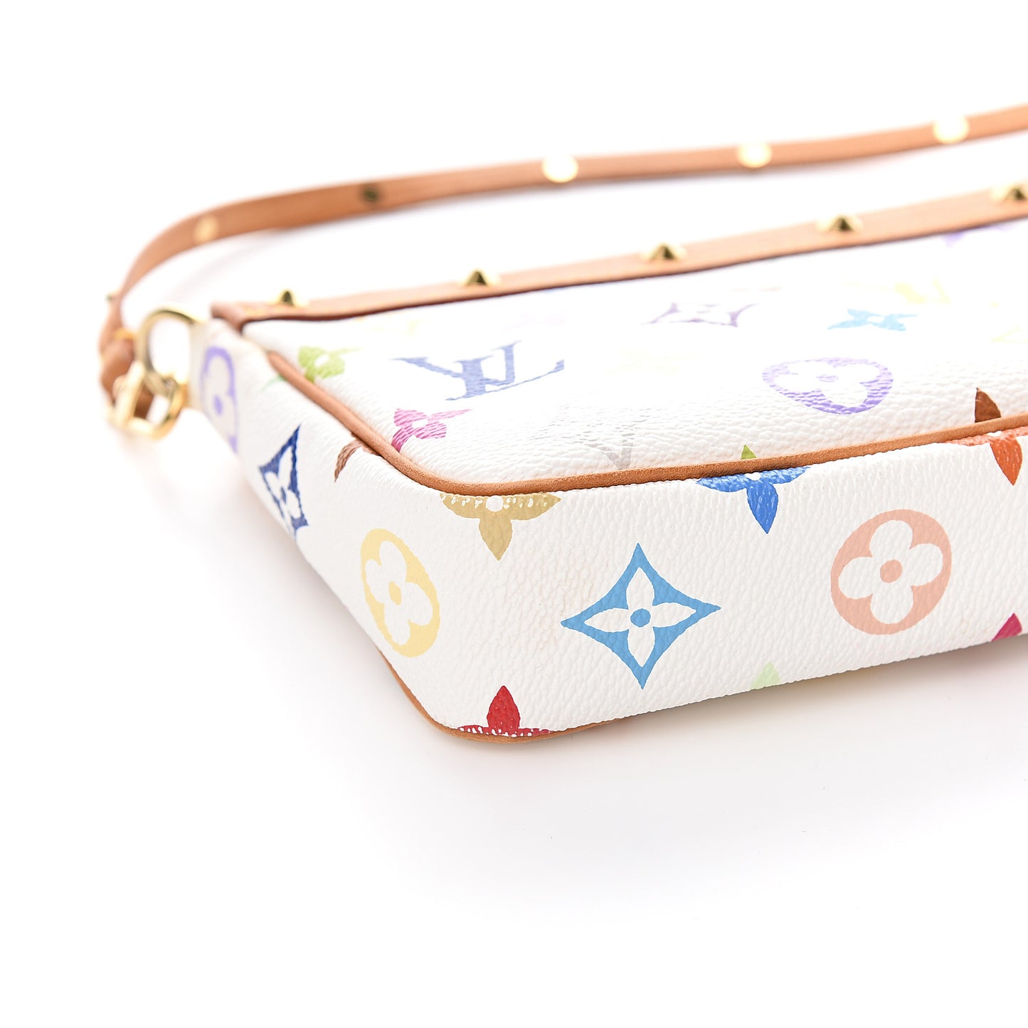 Monogram Multicolor Pochette Accessories White