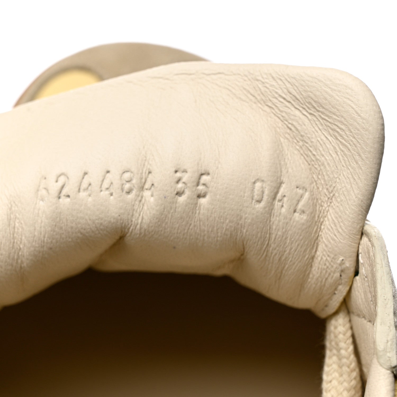 Gucci Calfskin Suede Web Womens G74 Sneakers 35 Oatmeal Burro New Mystic White 8 of 8