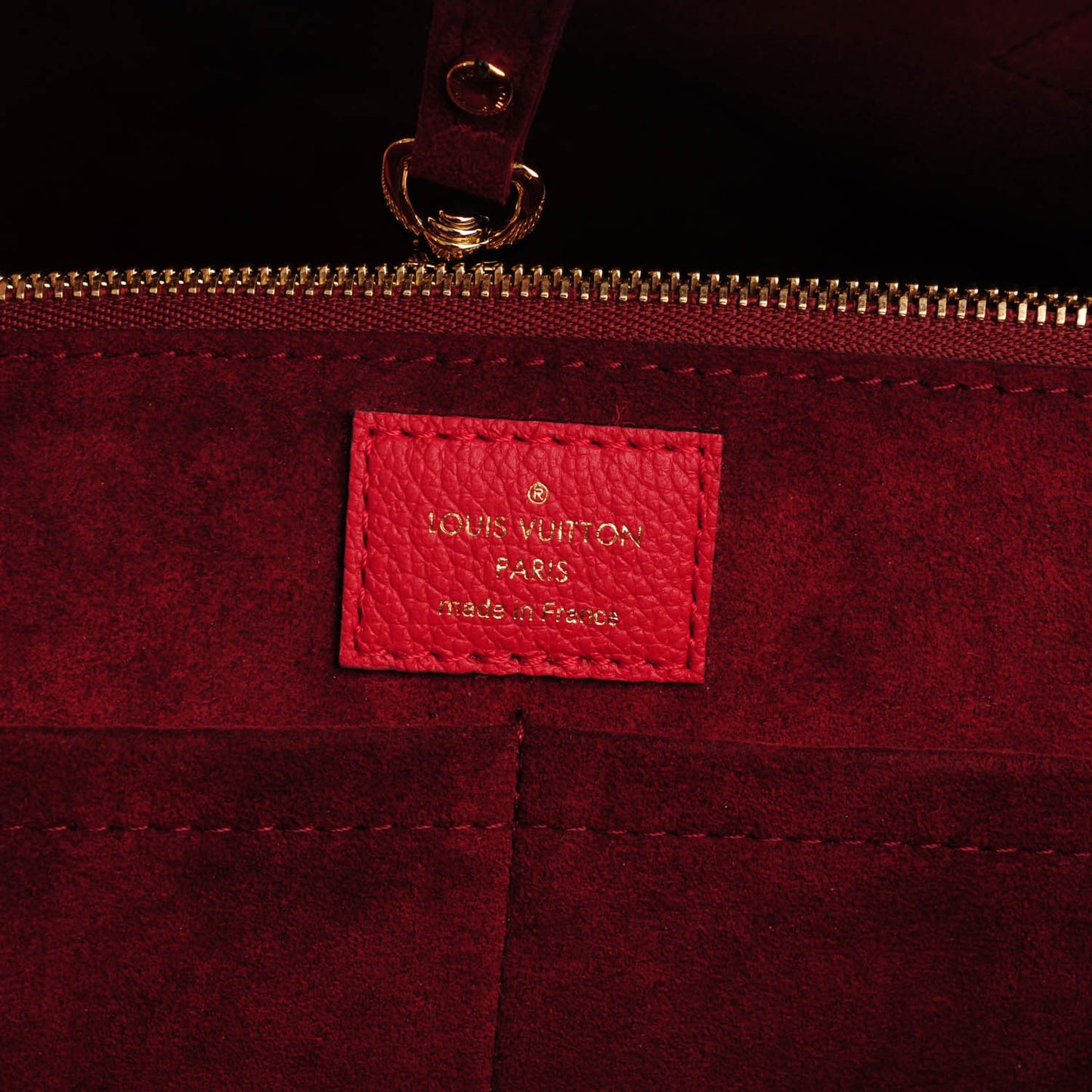Calfskin Monogram Kimono Tote Cherry