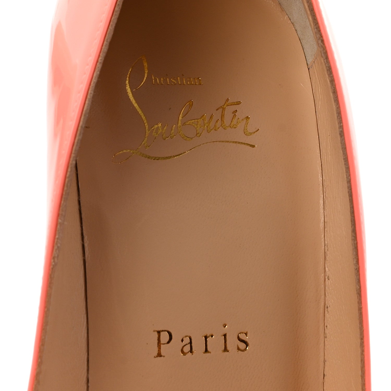 Christian Louboutin Patent Pigalle Follies 100 Pumps 37 Flamingo 8 of 9