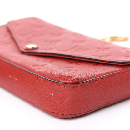Louis Vuitton Empreinte Pochette Felicie Chain Wallet Scarlet 10 of 15