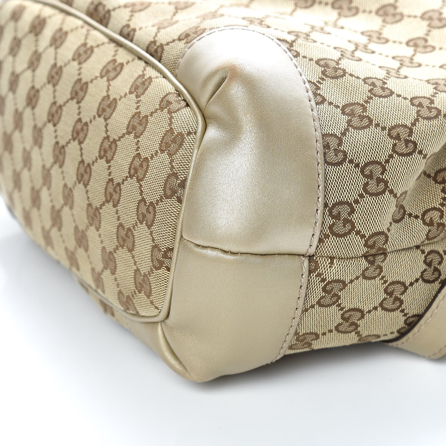 Gucci Monogram Medium Sukey Top Handle Bag Golden Beige 9 of 12