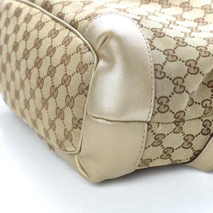 Gucci Monogram Medium Sukey Top Handle Bag Golden Beige 9 of 12