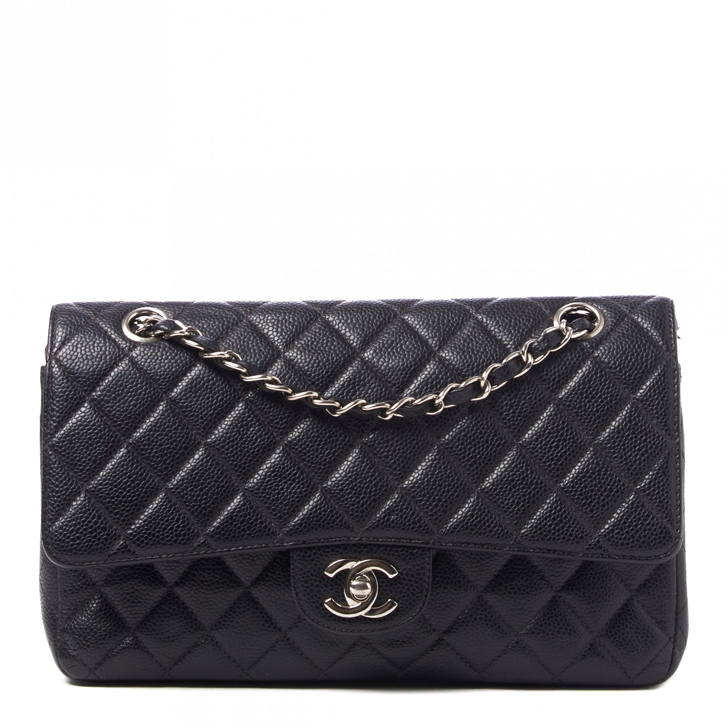 Chanel Caviar Quilted Medium Double Flap Black 1 of 9