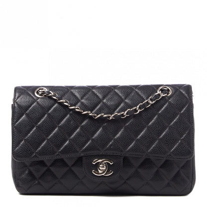Chanel Caviar Quilted Medium Double Flap Black 1 of 9
