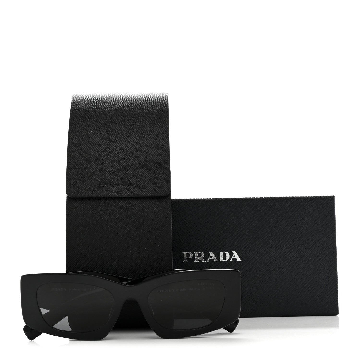 Prada Acetate Symbole Sunglasses SPR D03 Black 9 of 9