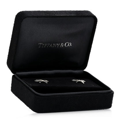 Tiffany Sterling Silver Bow Earrings 5 of 5
