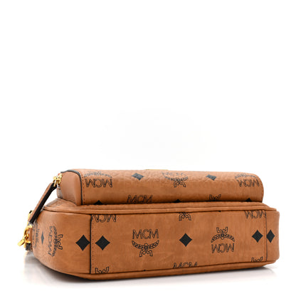MCM Visetos Monogram Small Aren Crossbody Cognac 4 of 9