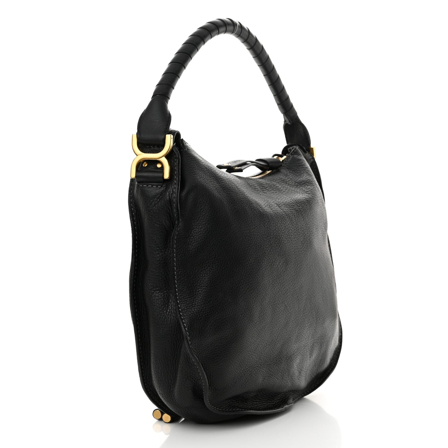 Calfskin Medium Marcie Hobo Black
