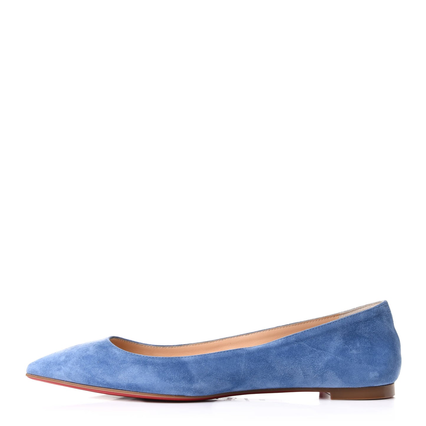 Veau Velours Ballalla Pointy Toe Flats 38 Jeans