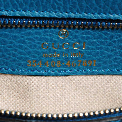 Gucci Dollar Calfskin Small Swing Tote Classic Marine Deep Cobalt 6 of 8