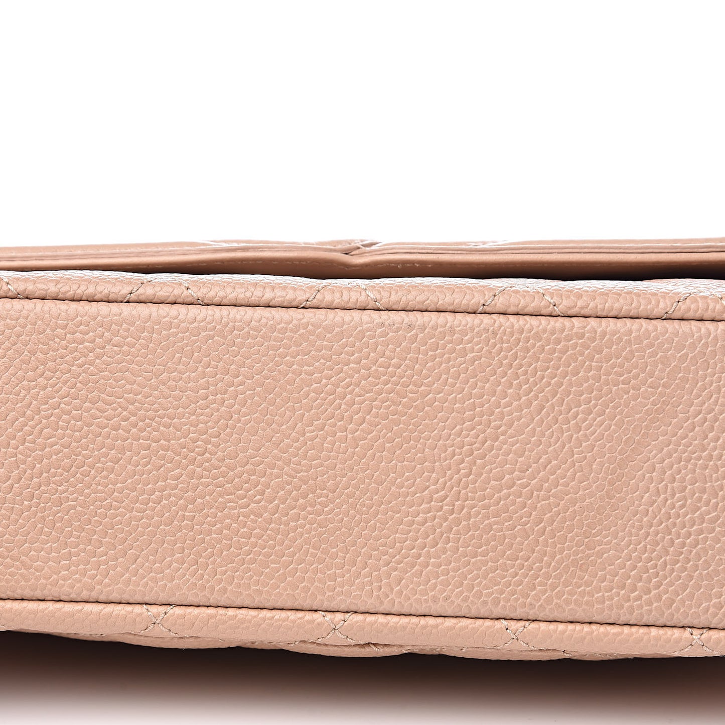 Caviar Quilted Medium CC Filigree Flap Beige