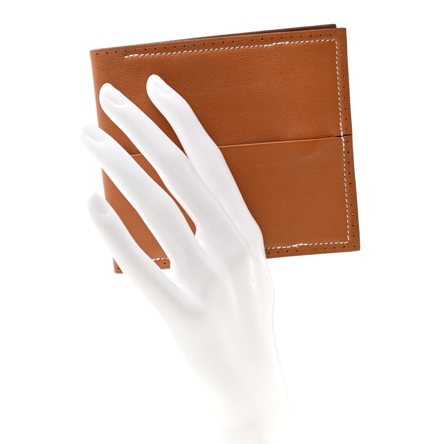 Hermes Swift Perforated Billfold Wallet Gold 2 of 8